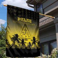 Palau Independence Day Garden Flag Palauan Tattoo Pattern - Polynesian Pride
