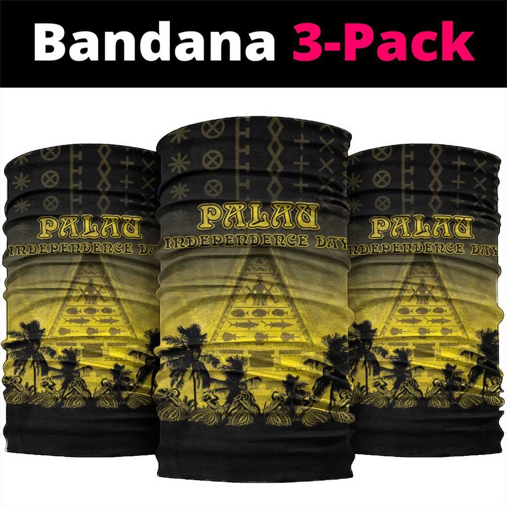 Palau Independence Day Neck Gaiter Palauan Tattoo Pattern LT05