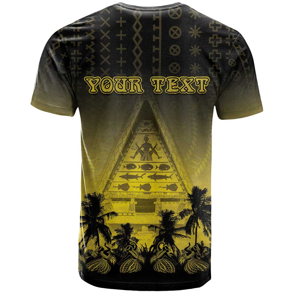 Personalised Palau Independence Day T Shirt Palauan Tattoo Pattern - Polynesian Pride