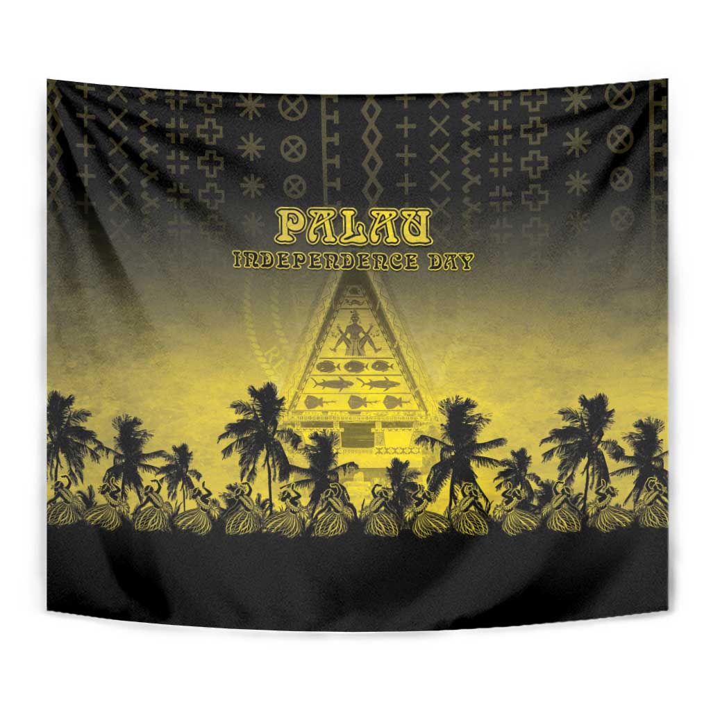 Palau Independence Day Tapestry Palauan Tattoo Pattern - Polynesian Pride