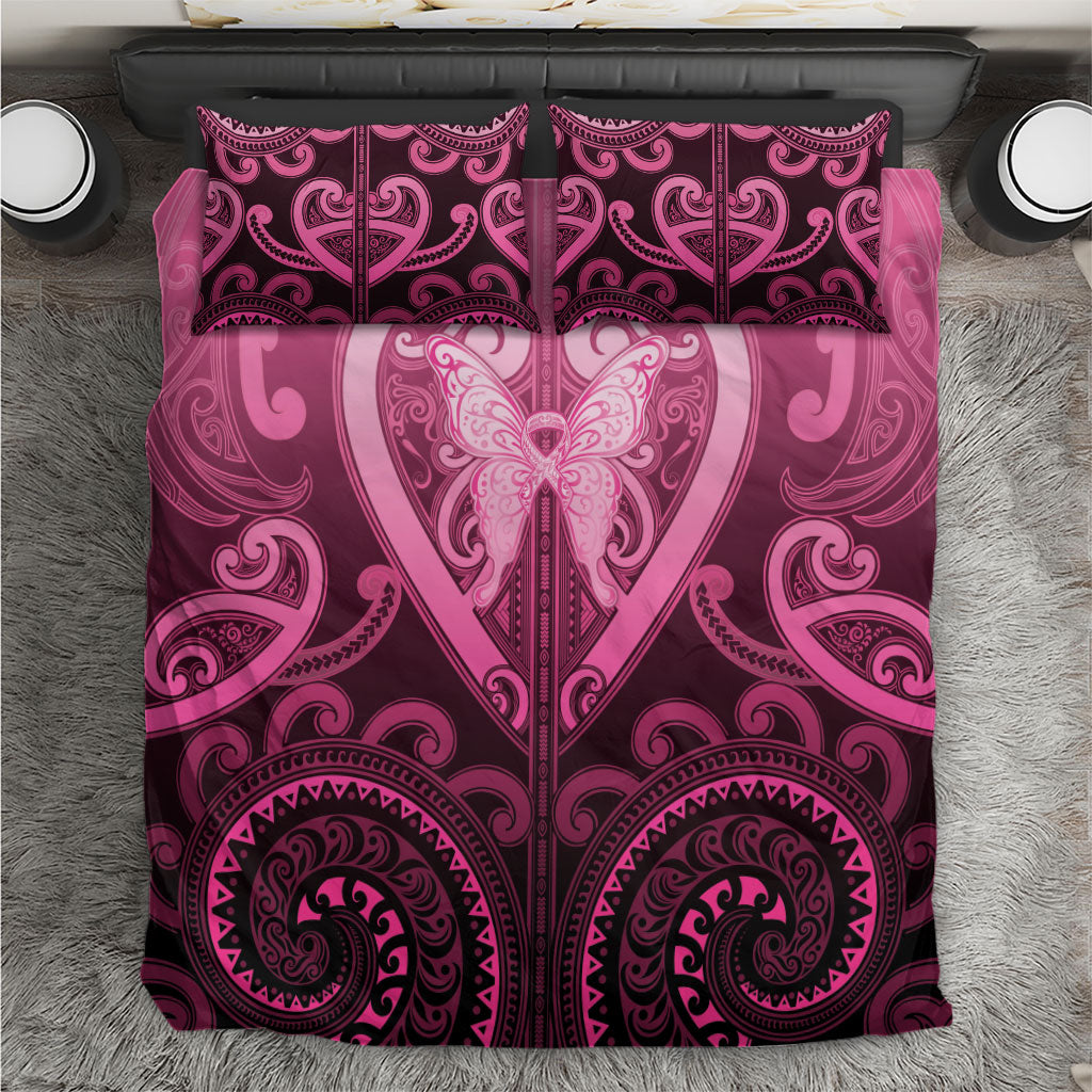 Aotearoa Breast Cancer Bedding Set Maori Tribal Pattern LT05 Pink - Polynesian Pride