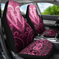 Aotearoa Breast Cancer Car Seat Cover Maori Tribal Pattern LT05 - Polynesian Pride