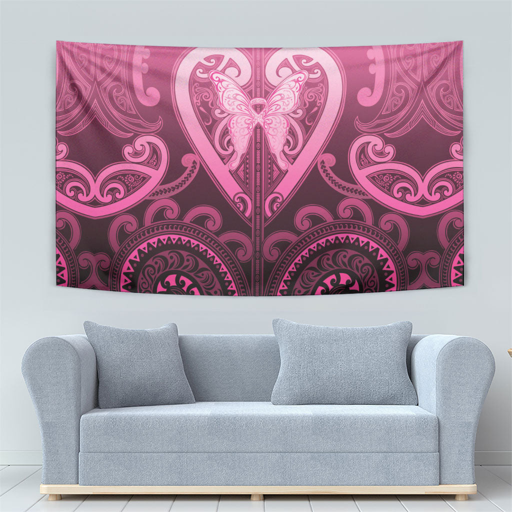 Aotearoa Breast Cancer Tapestry Maori Tribal Pattern LT05 - Polynesian Pride