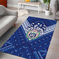 Toa Samoa Rugby Area Rug Samoan Pride With Tribal Pattern - Polynesian Pride