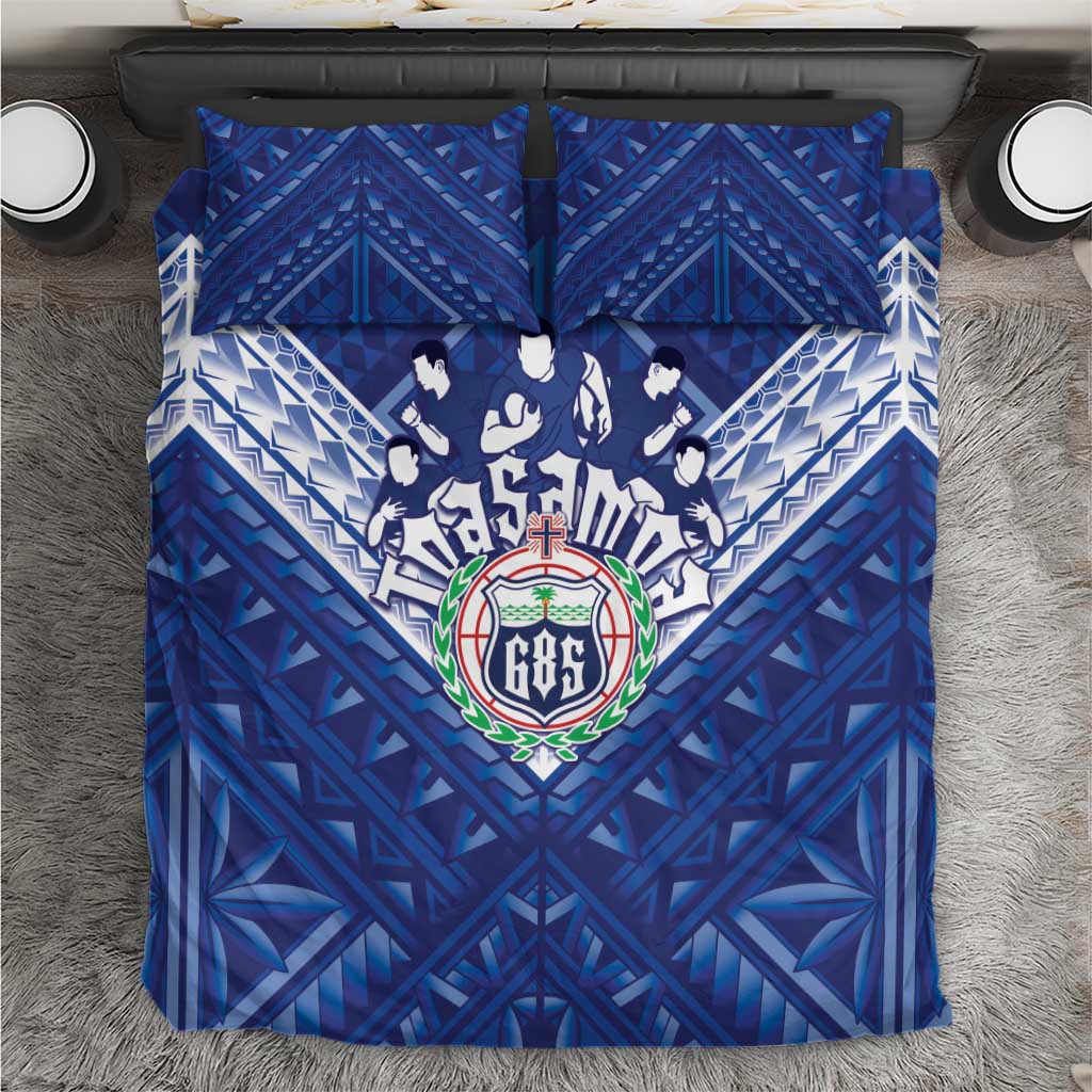 Toa Samoa Rugby Bedding Set Samoan Pride With Tribal Pattern - Polynesian Pride