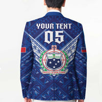 Toa Samoa Rugby Custom Blazer Samoan Pride With Tribal Pattern - Polynesian Pride