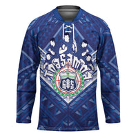 Toa Samoa Rugby Custom Hockey Jersey Samoan Pride With Tribal Pattern - Polynesian Pride