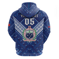 Toa Samoa Rugby Custom Hoodie Samoan Pride With Tribal Pattern - Polynesian Pride