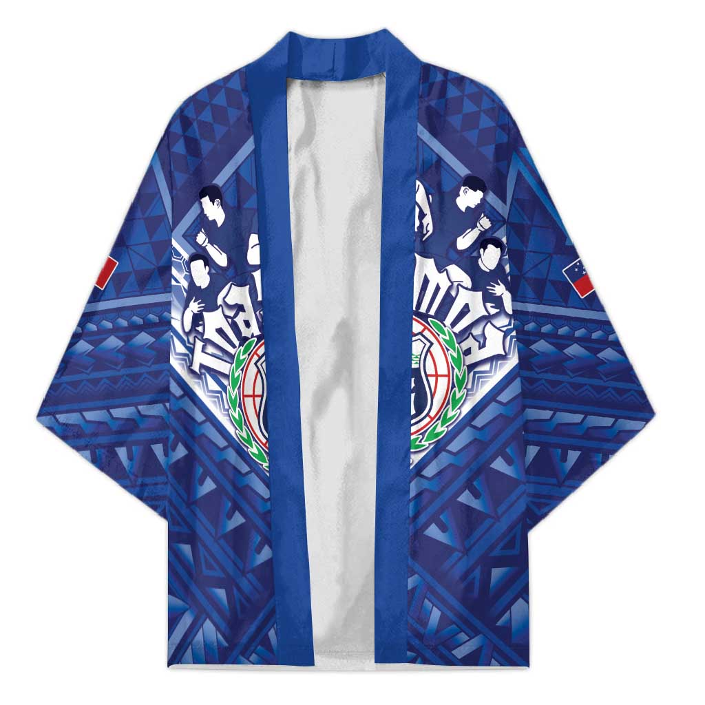 Toa Samoa Rugby Custom Kimono Samoan Pride With Tribal Pattern - Polynesian Pride