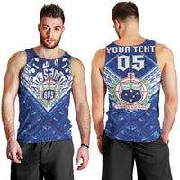 Toa Samoa Rugby Custom Men Tank Top Samoan Pride With Tribal Pattern - Polynesian Pride