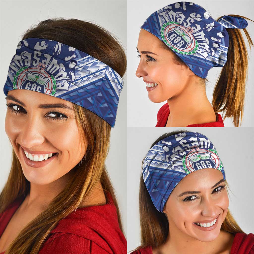 Toa Samoa Rugby Neck Gaiter Samoan Pride With Tribal Pattern - Polynesian Pride