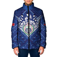 Toa Samoa Rugby Custom Padded Jacket Samoan Pride With Tribal Pattern - Polynesian Pride