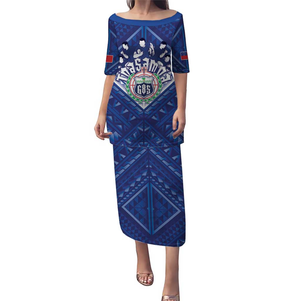 Toa Samoa Rugby Custom Puletasi Samoan Pride With Tribal Pattern - Polynesian Pride