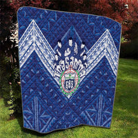 Toa Samoa Rugby Quilt Samoan Pride With Tribal Pattern - Polynesian Pride