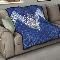 Toa Samoa Rugby Quilt Samoan Pride With Tribal Pattern - Polynesian Pride