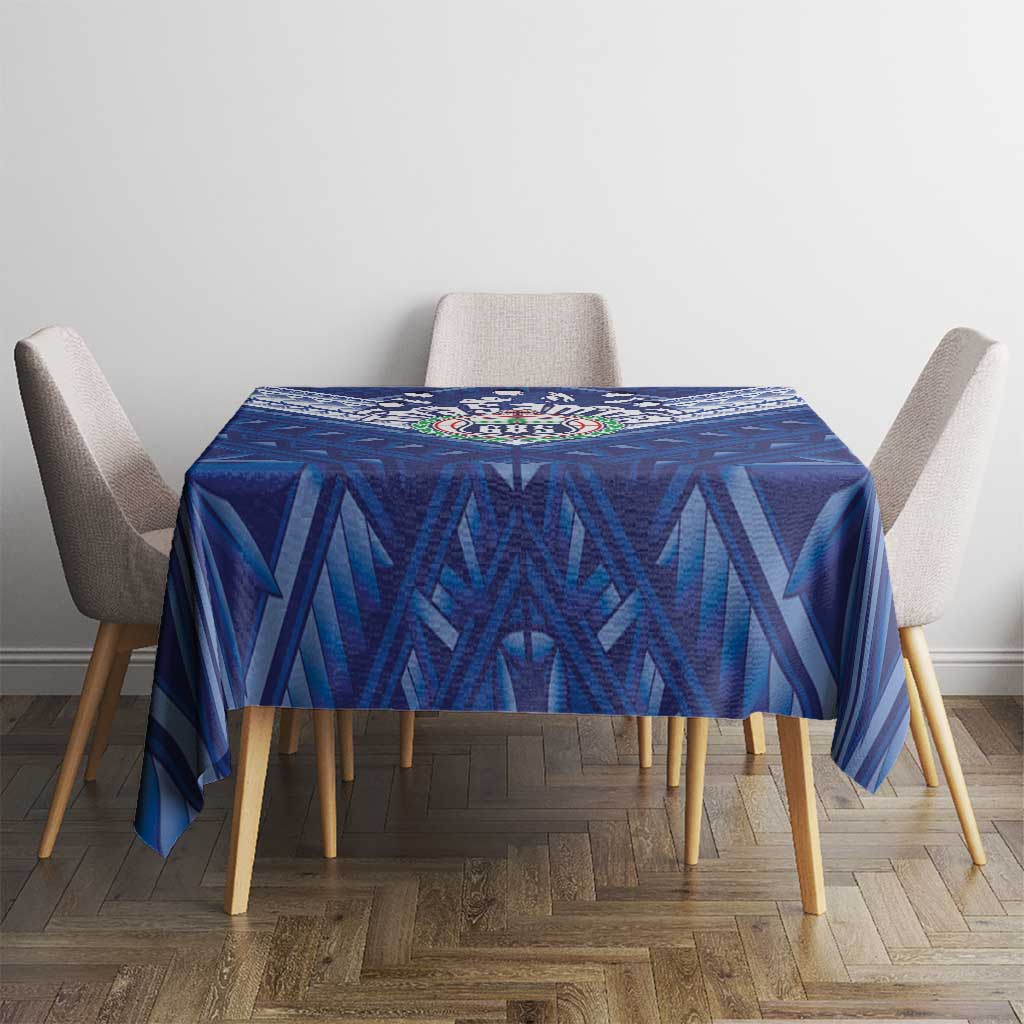 Toa Samoa Rugby Tablecloth Samoan Pride With Tribal Pattern - Polynesian Pride