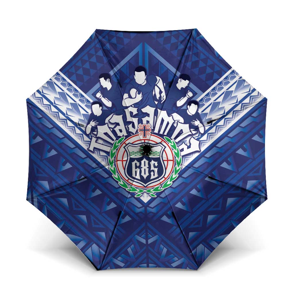 Toa Samoa Rugby Umbrella Samoan Pride With Tribal Pattern - Polynesian Pride