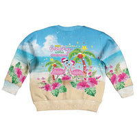 Hawaii Christmas Kid Ugly Christmas Sweater Deck The Palms Holiday Flamingos