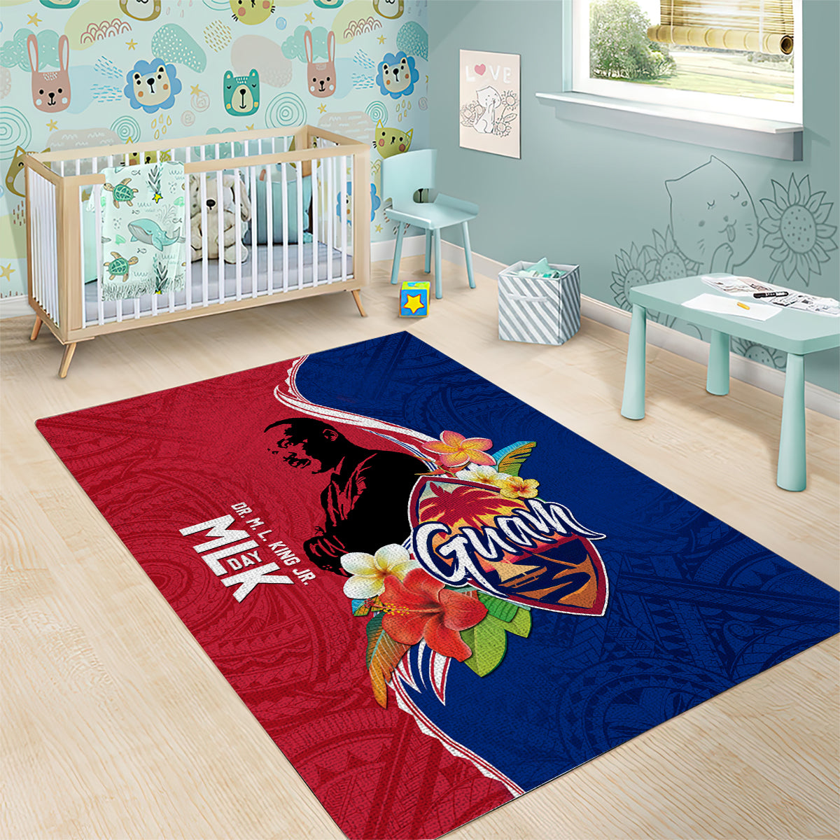 Guam Martin Luther King Jr Day Area Rug LT05 - Polynesian Pride