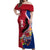 Guam Martin Luther King Jr Day Off Shoulder Maxi Dress LT05 Women Red - Polynesian Pride