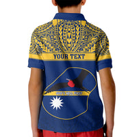 Personalised Repubrikin Naoero Independence Day Kid Polo Shirt Tamanu With Coat Of Arms LT05 - Polynesian Pride