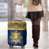Repubrikin Naoero Independence Day Luggage Cover Tamanu With Coat Of Arms LT05 - Polynesian Pride