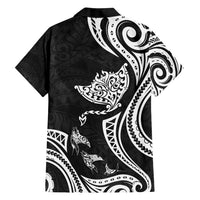 Hawaii Manta Ray Family Matching Tank Maxi Dress and Hawaiian Shirt Polynesian Art Tattoo