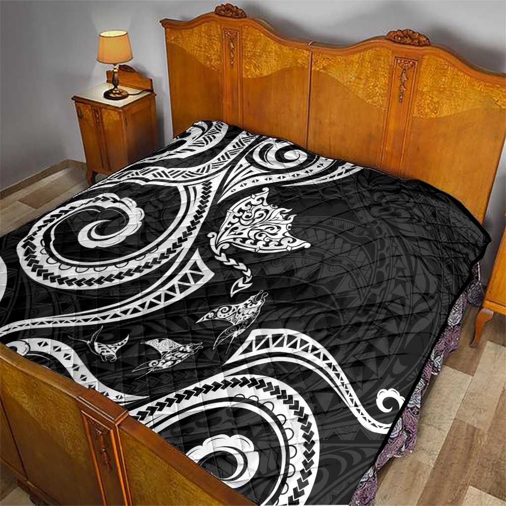 Hawaii Manta Ray Quilt Polynesian Art Tattoo