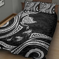 Hawaii Manta Ray Quilt Bed Set Polynesian Art Tattoo