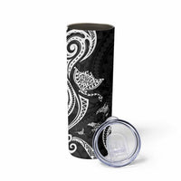 Hawaii Manta Ray Skinny Tumbler Polynesian Art Tattoo