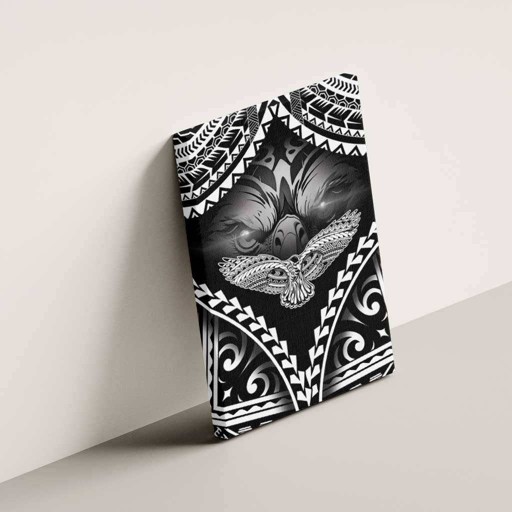 Hawaiian Hawk Canvas Wall Art Polynesian Pattern Style
