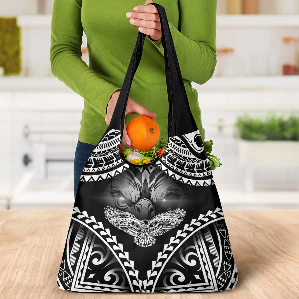 Hawaiian Hawk Grocery Bag Polynesian Pattern Style