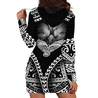 Hawaiian Hawk Hoodie Dress Polynesian Pattern Style