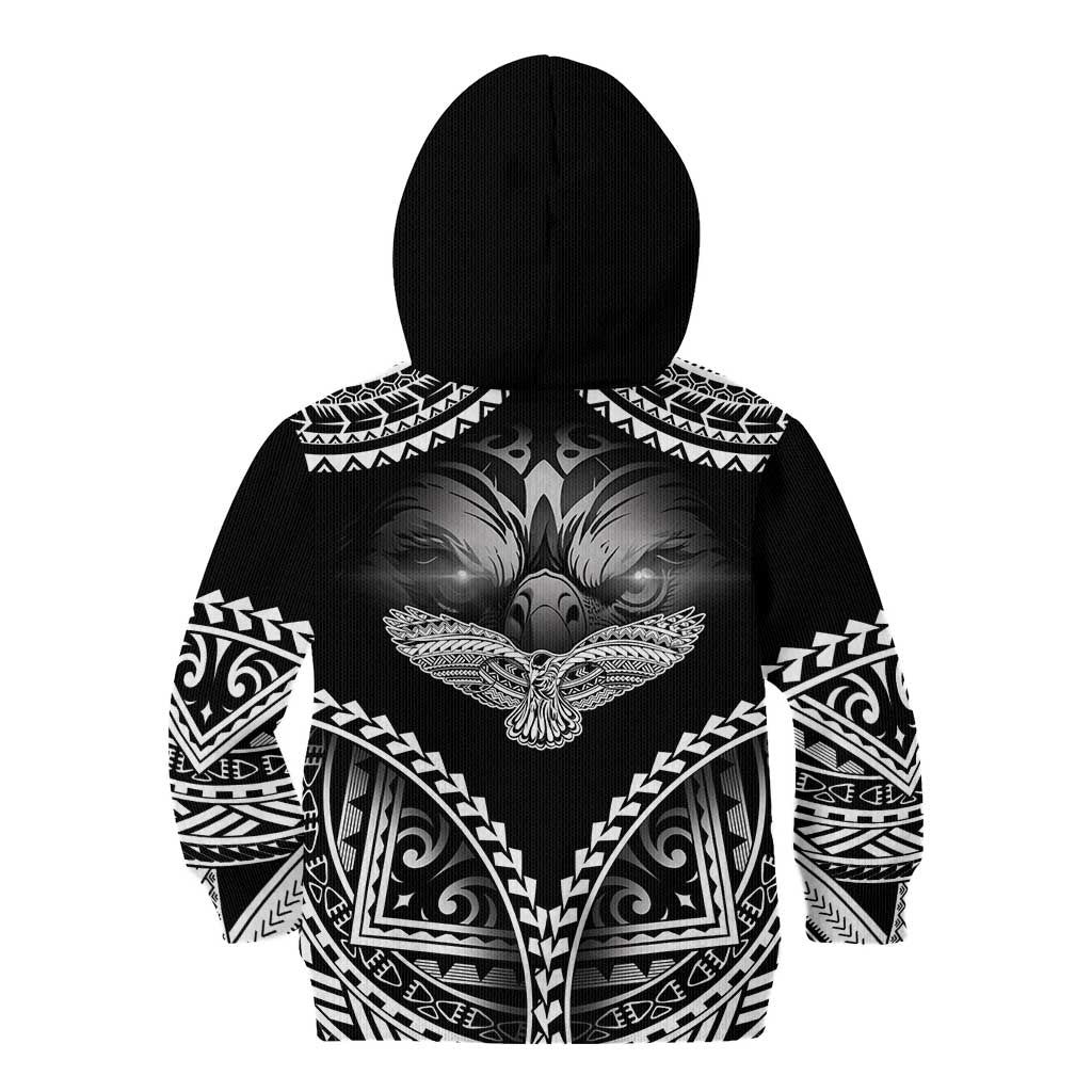 Hawaiian Hawk Kid Hoodie Polynesian Pattern Style LT05 - Polynesian Pride