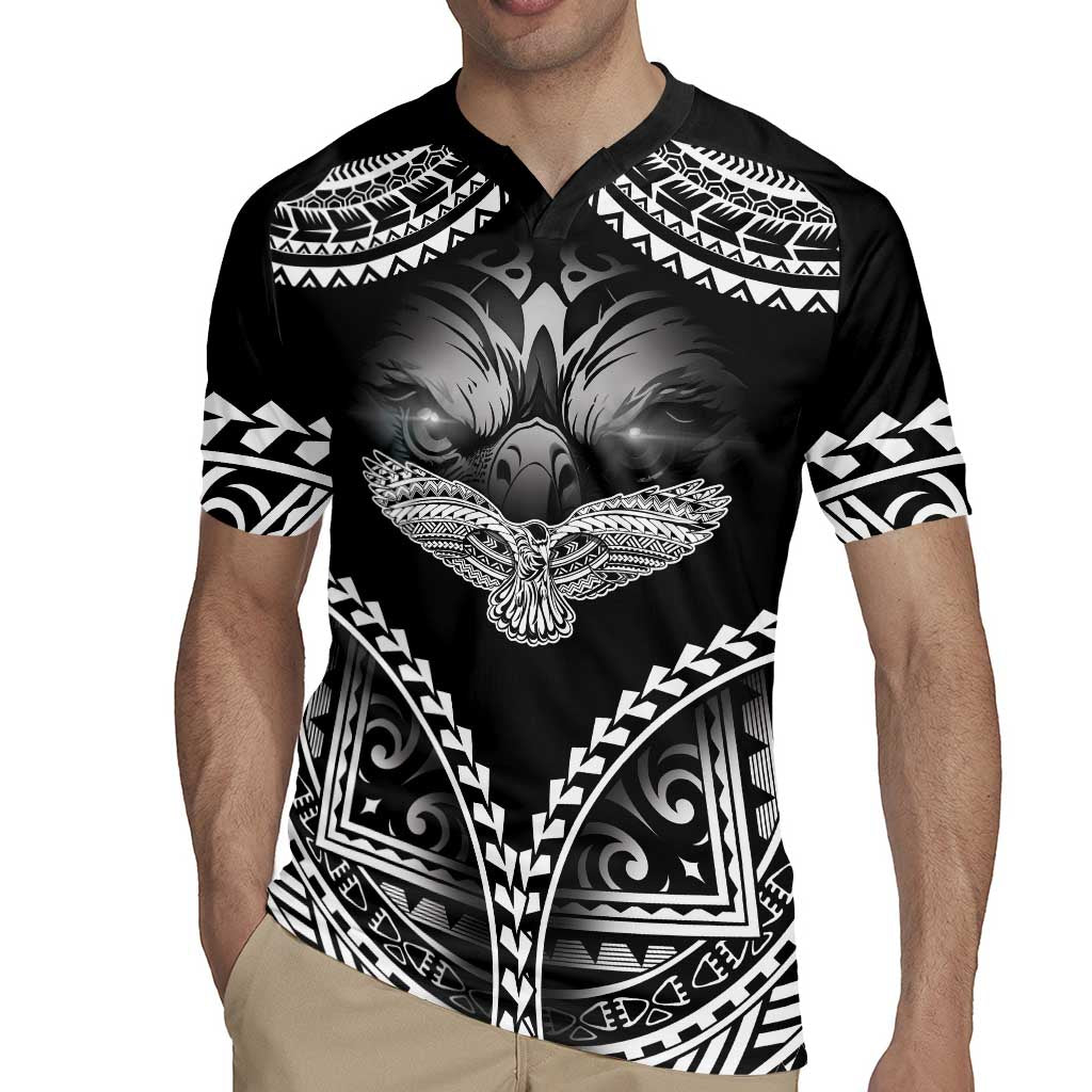 Hawaiian Hawk Rugby Jersey Polynesian Pattern Style