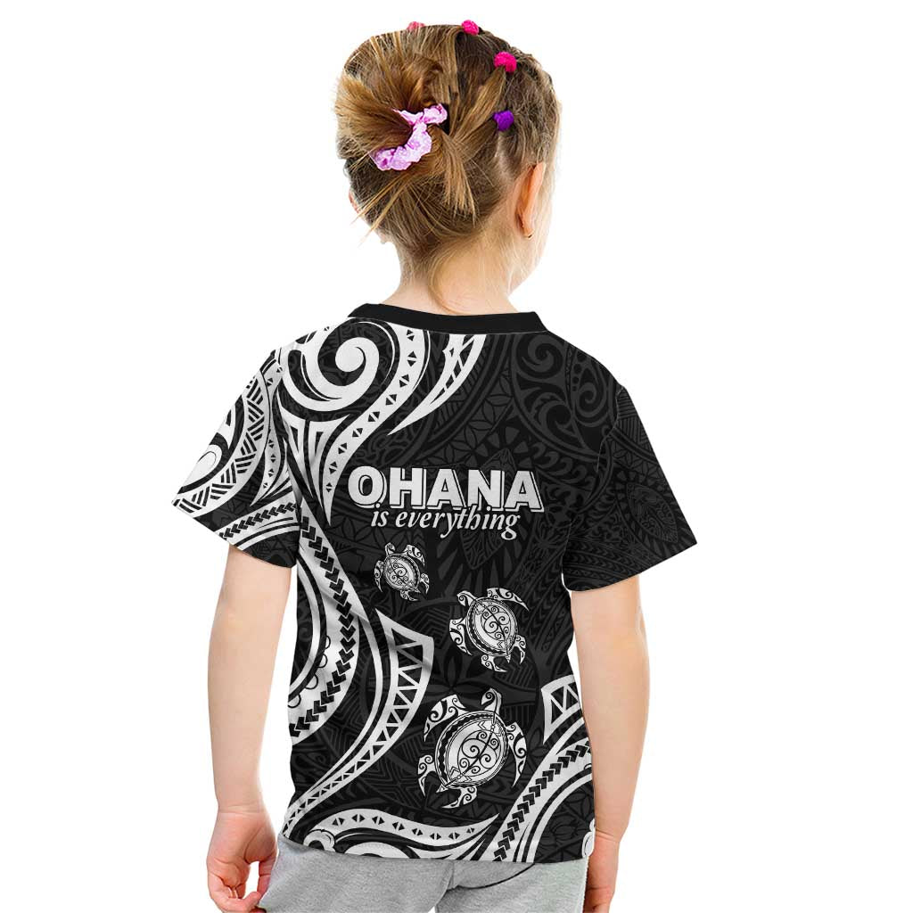 Hawaii Ohana Means Family Kid T Shirt Sea Turtle Polynesian Style LT05 - Polynesian Pride