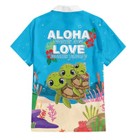 Ohana Hawaii Family Matching Puletasi and Hawaiian Shirt Kawaii Family Turtle