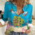 Ohana Hawaii Women Casual Shirt Kawaii Family Turtle