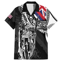 Hawaii King Flag Family Matching Off Shoulder Maxi Dress and Hawaiian Shirt Hawaiian Maile Lei - Polynesian Pride
