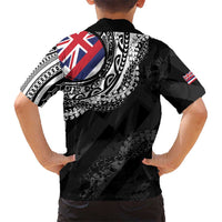 Hawaii King Flag Family Matching Summer Maxi Dress and Hawaiian Shirt Hawaiian Maile Lei - Polynesian Pride