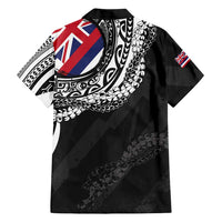 Hawaii King Flag Hawaiian Shirt Hawaiian Maile Lei - Polynesian Pride