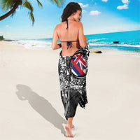 Hawaii King Flag Sarong Hawaiian Maile Lei - Polynesian Pride