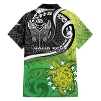 Custom New Zealand Cook Islands Family Matching Mermaid Dress and Hawaiian Shirt Maori Tiki With Circle Stars Turtle - Polynesian Pride