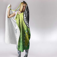 New Zealand Cook Islands Hooded Blanket Maori Tiki With Circle Stars Turtle LT05 - Polynesian Pride