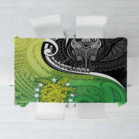 New Zealand Cook Islands Tablecloth Maori Tiki With Circle Stars Turtle LT05 Multicolor - Polynesian Pride