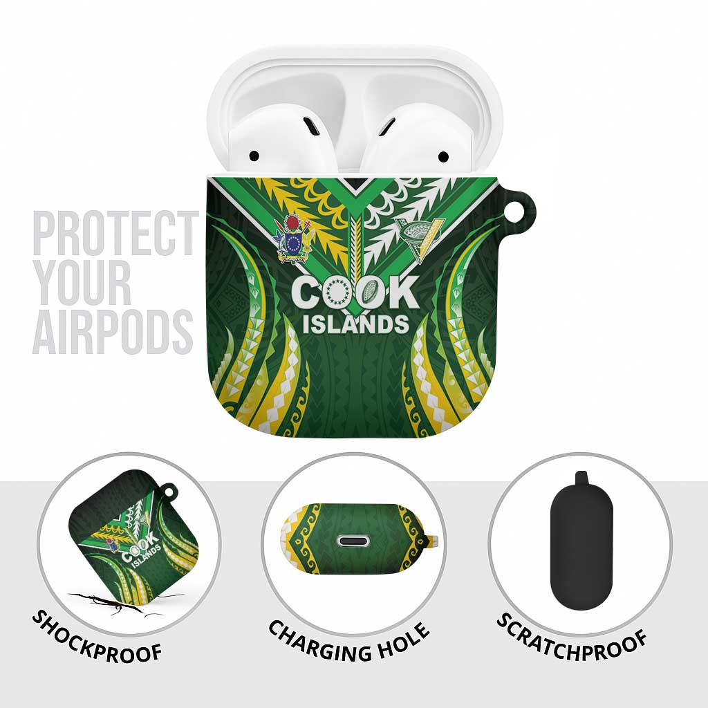 Cook Islands Rugby AirPods Case Unique Style Green Version - Polynesian Pride
