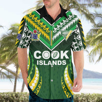 Custom Cook Islands Rugby Hawaiian Shirt Unique Style Green Version - Polynesian Pride