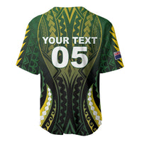 Custom Cook Islands Rugby Baseball Jersey Unique Style Black Version - Polynesian Pride