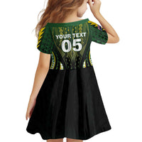 Custom Cook Islands Rugby Family Matching Puletasi and Hawaiian Shirt Unique Style Black Version LT05 - Polynesian Pride