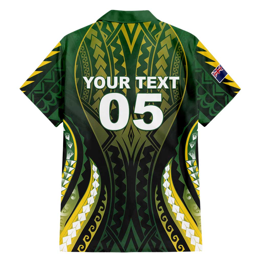 Custom Cook Islands Rugby Family Matching Puletasi and Hawaiian Shirt Unique Style Black Version LT05 - Polynesian Pride
